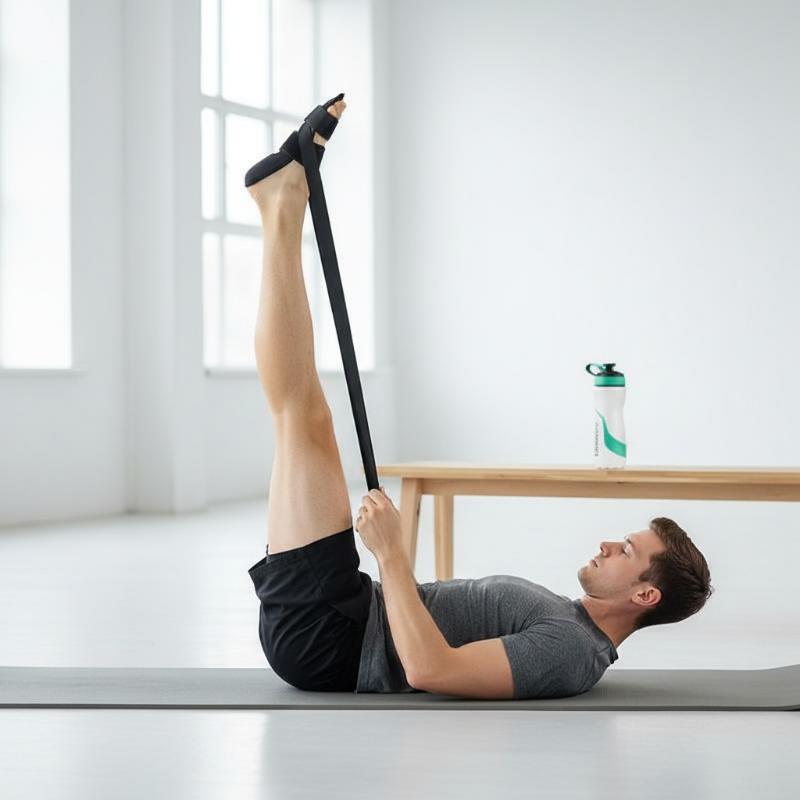 Pilates Yoga Oxford - حزام تمديد الساق والقدم لليوجا -