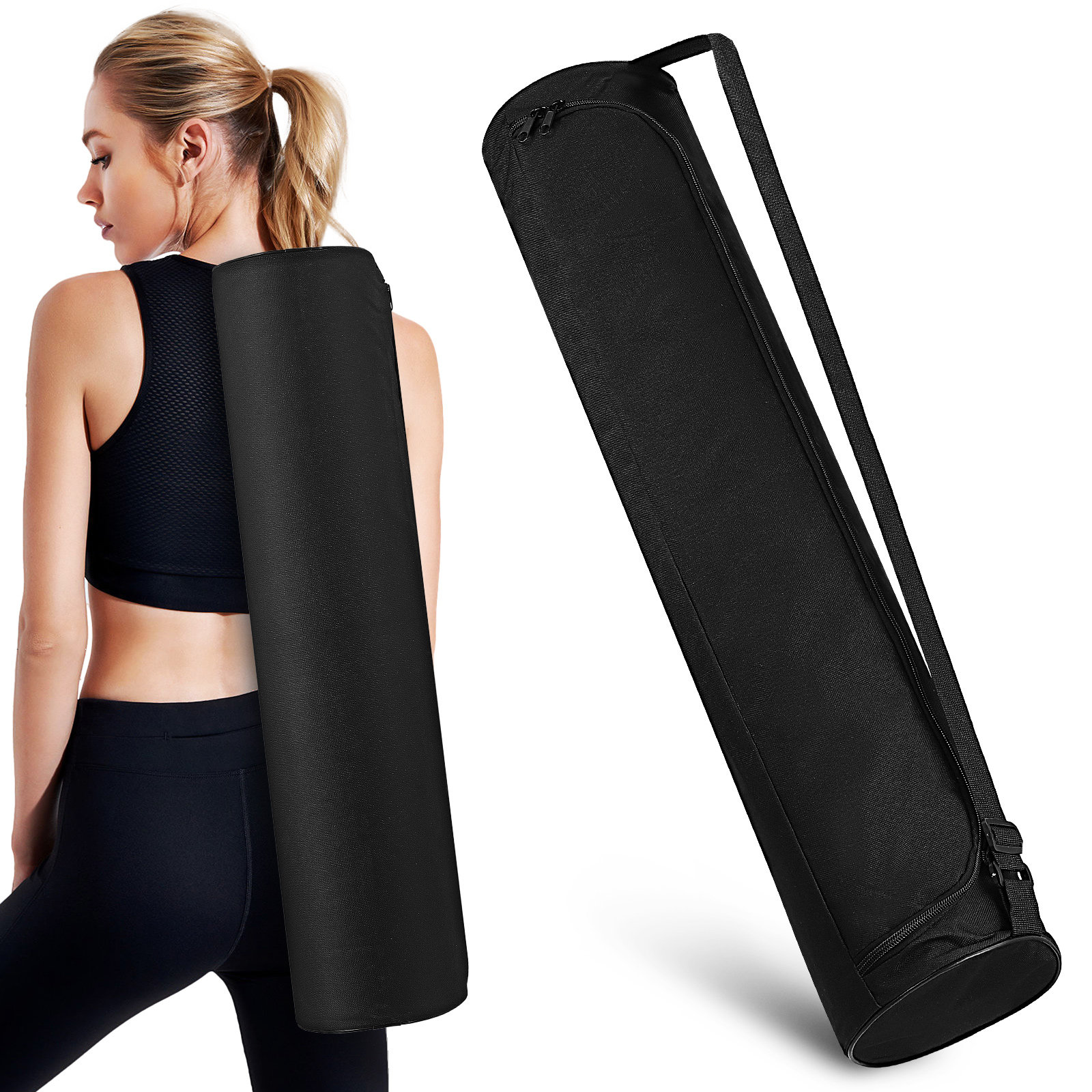 Pilates Yoga Oxford - حقيبة يوغا كبيرة السعة من قماش