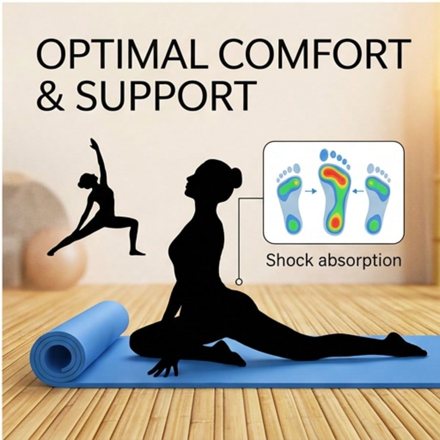 سجادة يوغا واسعة للغاية 8 مم م - مراجعة Pilates Yoga Hiit وسعره