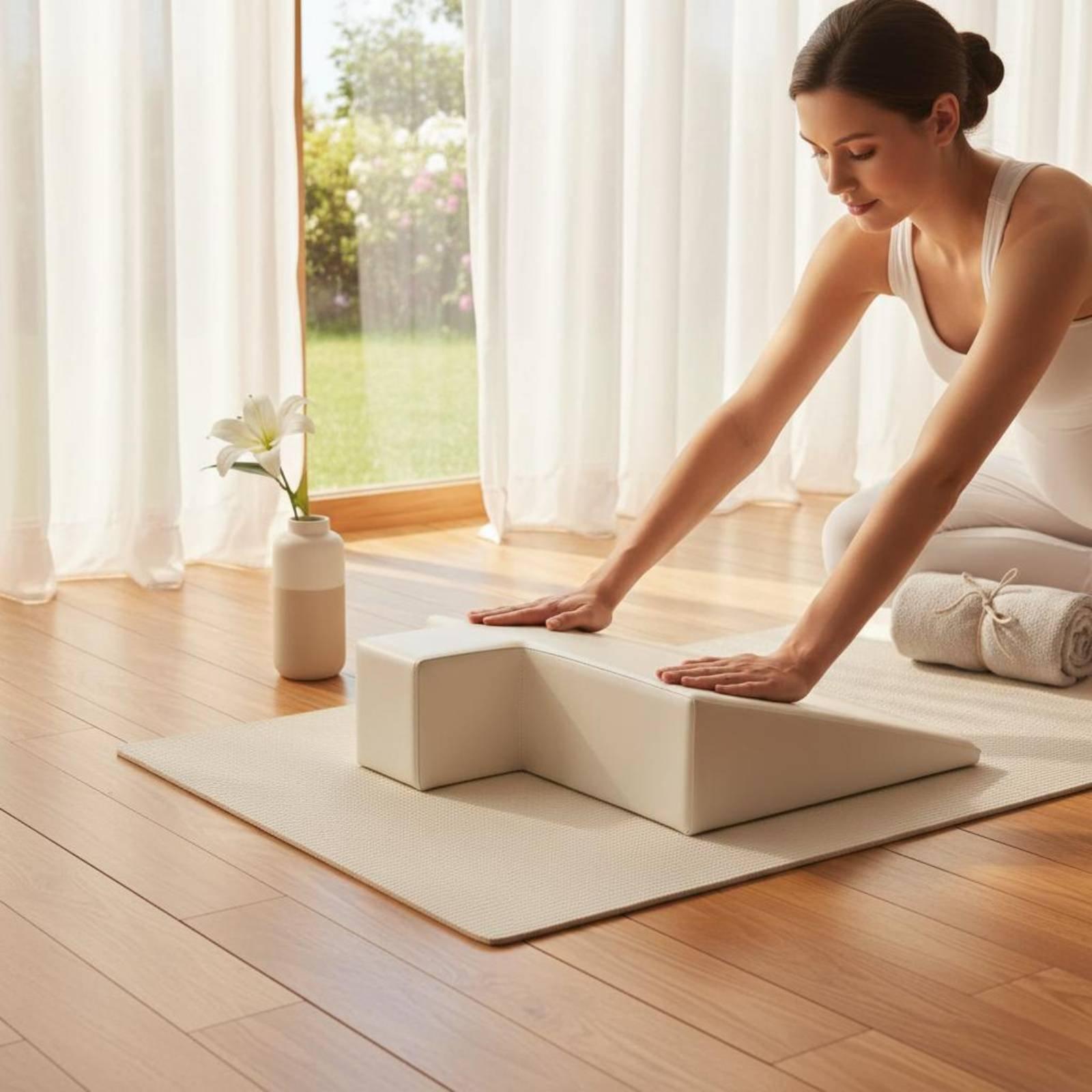 وسادة دعم للحوامل من الفوم الك - مراجعة Pilates & Yoga Vertebrasana وسعره